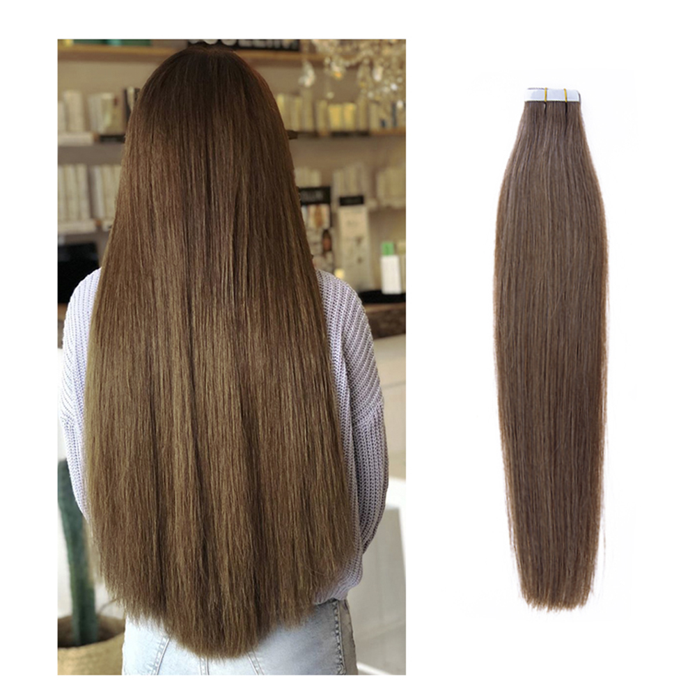 #6 color tape in hair extensions