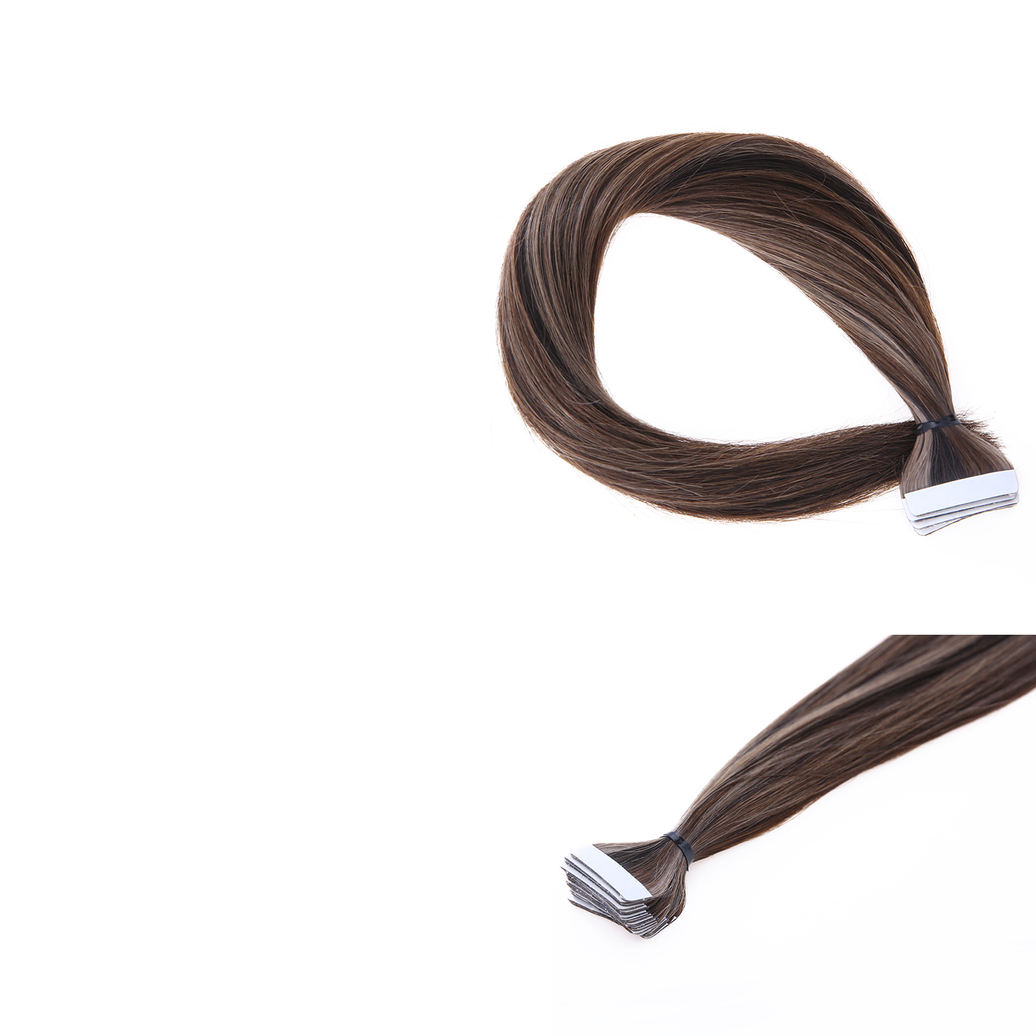 P#2-4-6 color tape in hair extensions