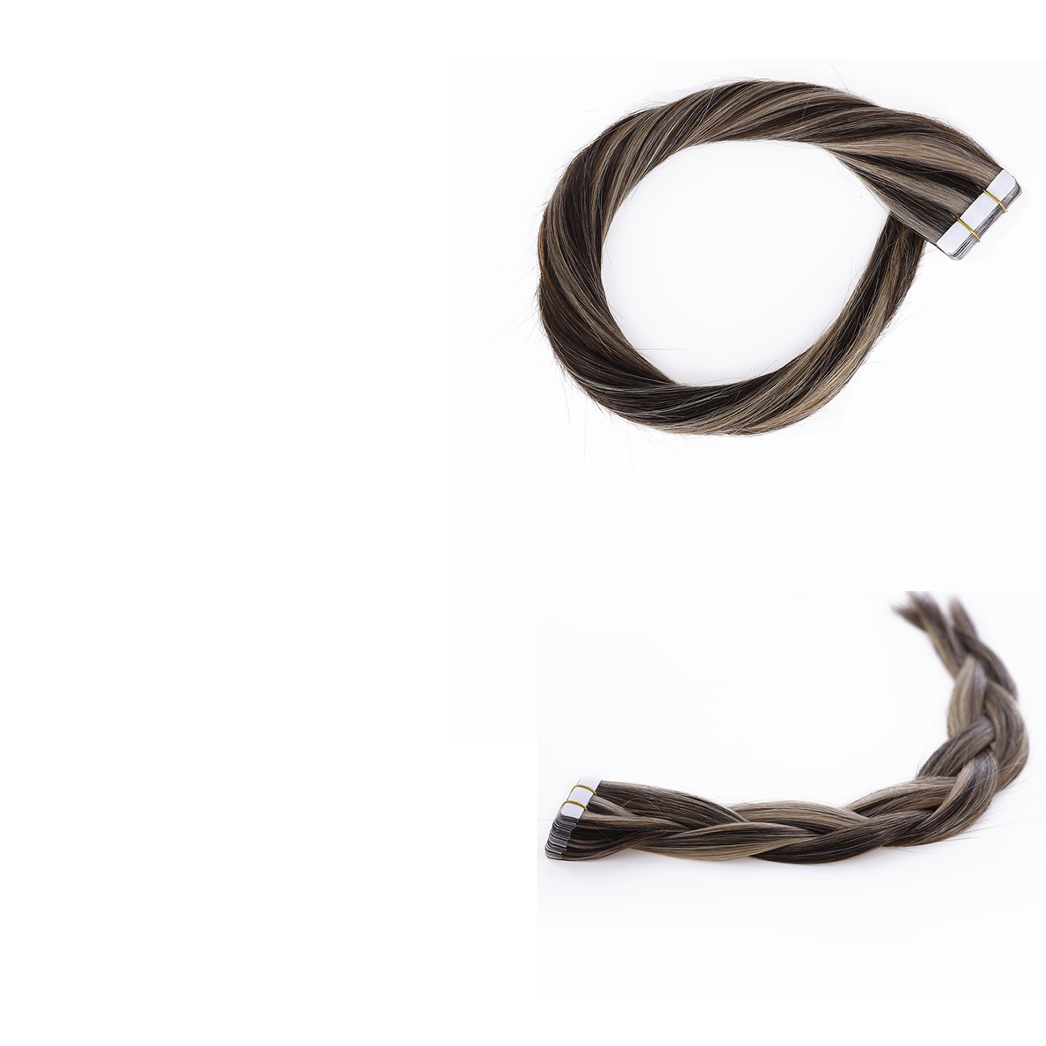 P#3-12 color tape in hair extensions