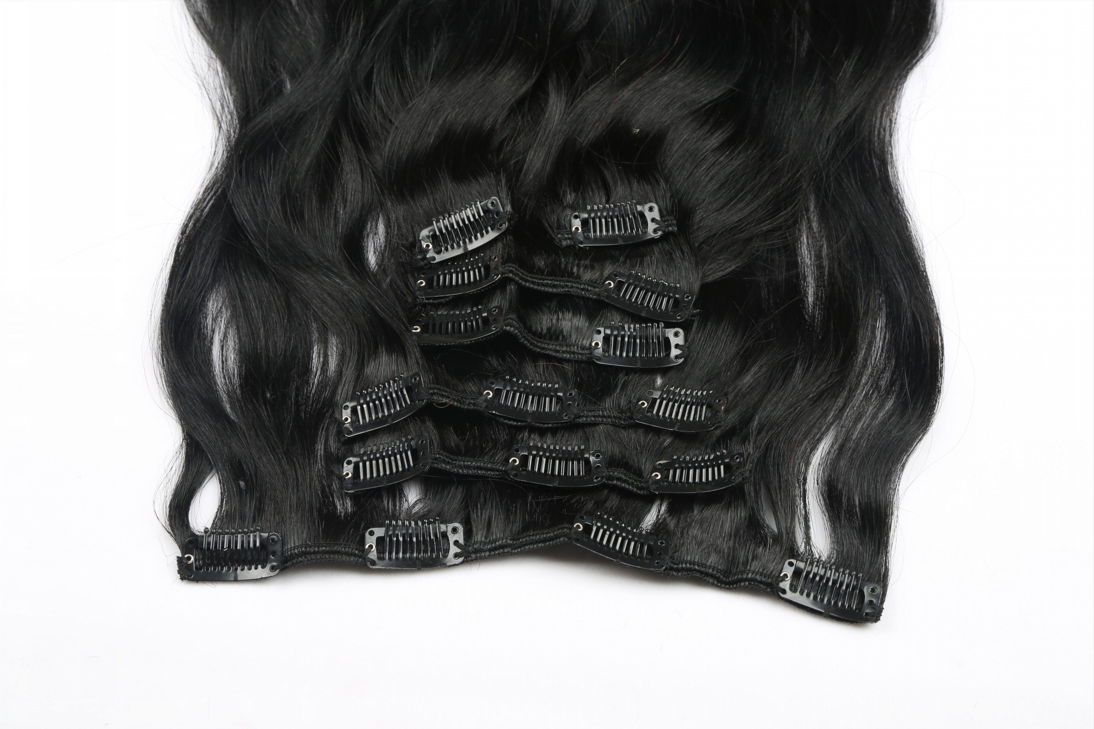 Clip in hair extensions
