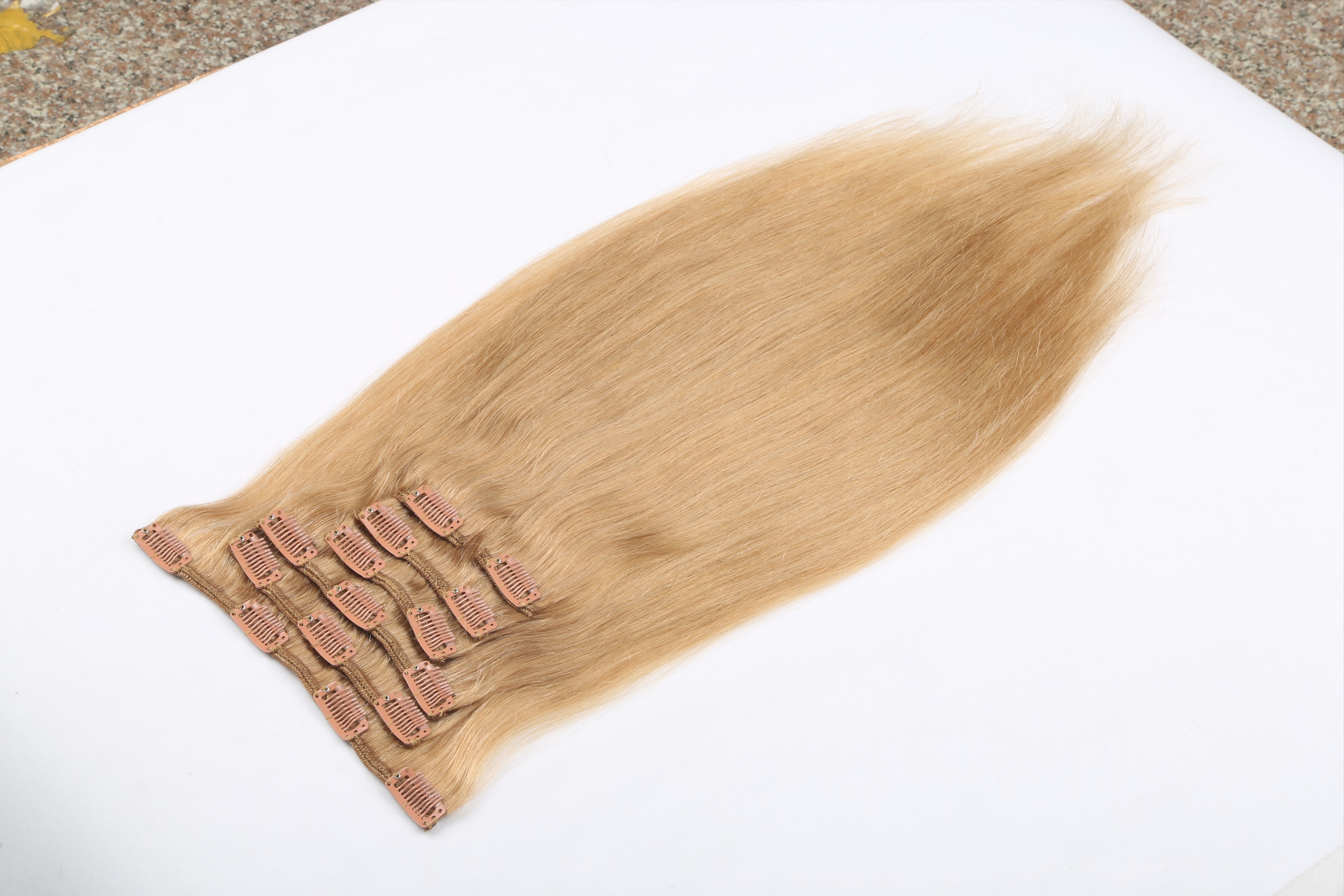 Clip in hair extensions