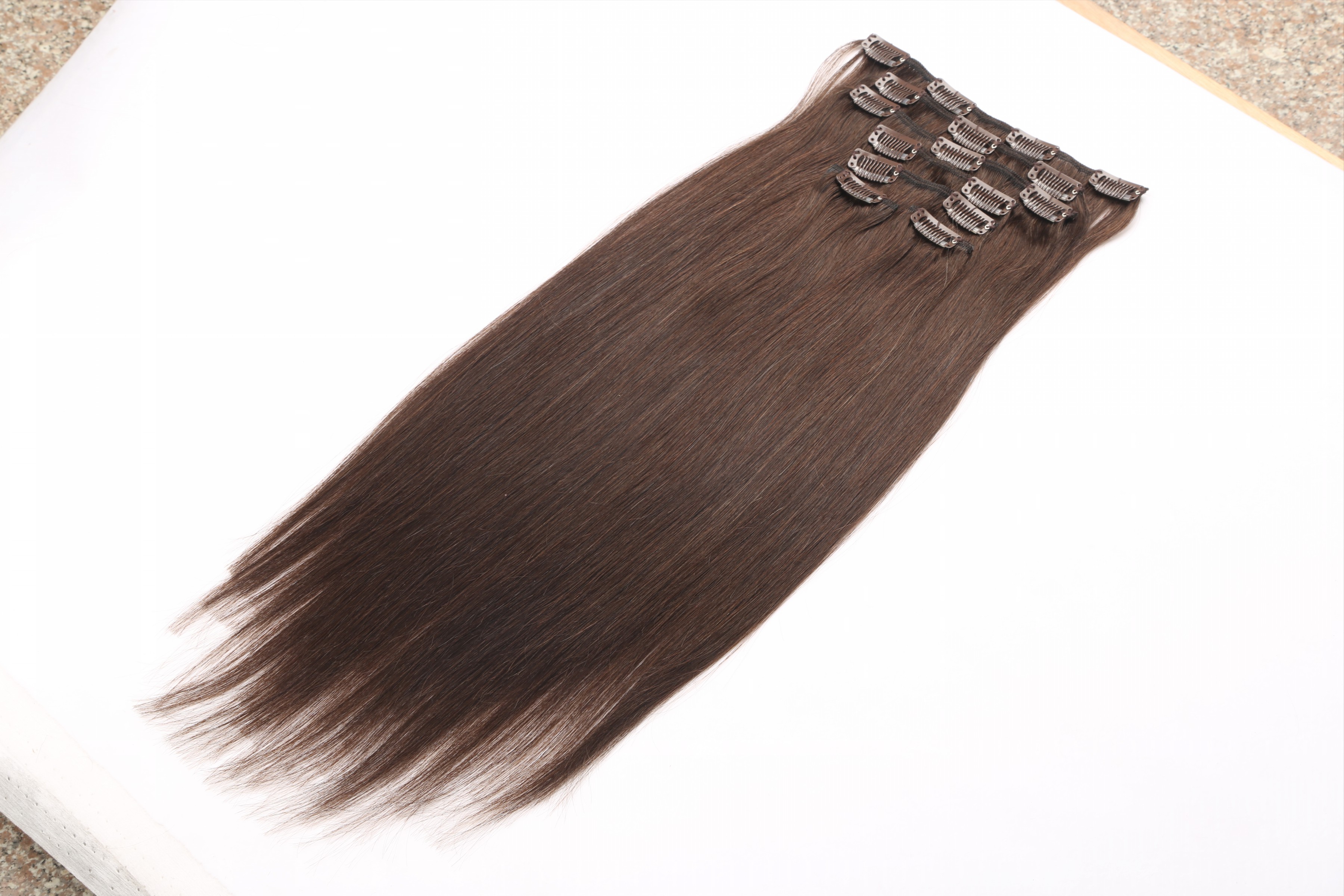 Clip in hair extensions