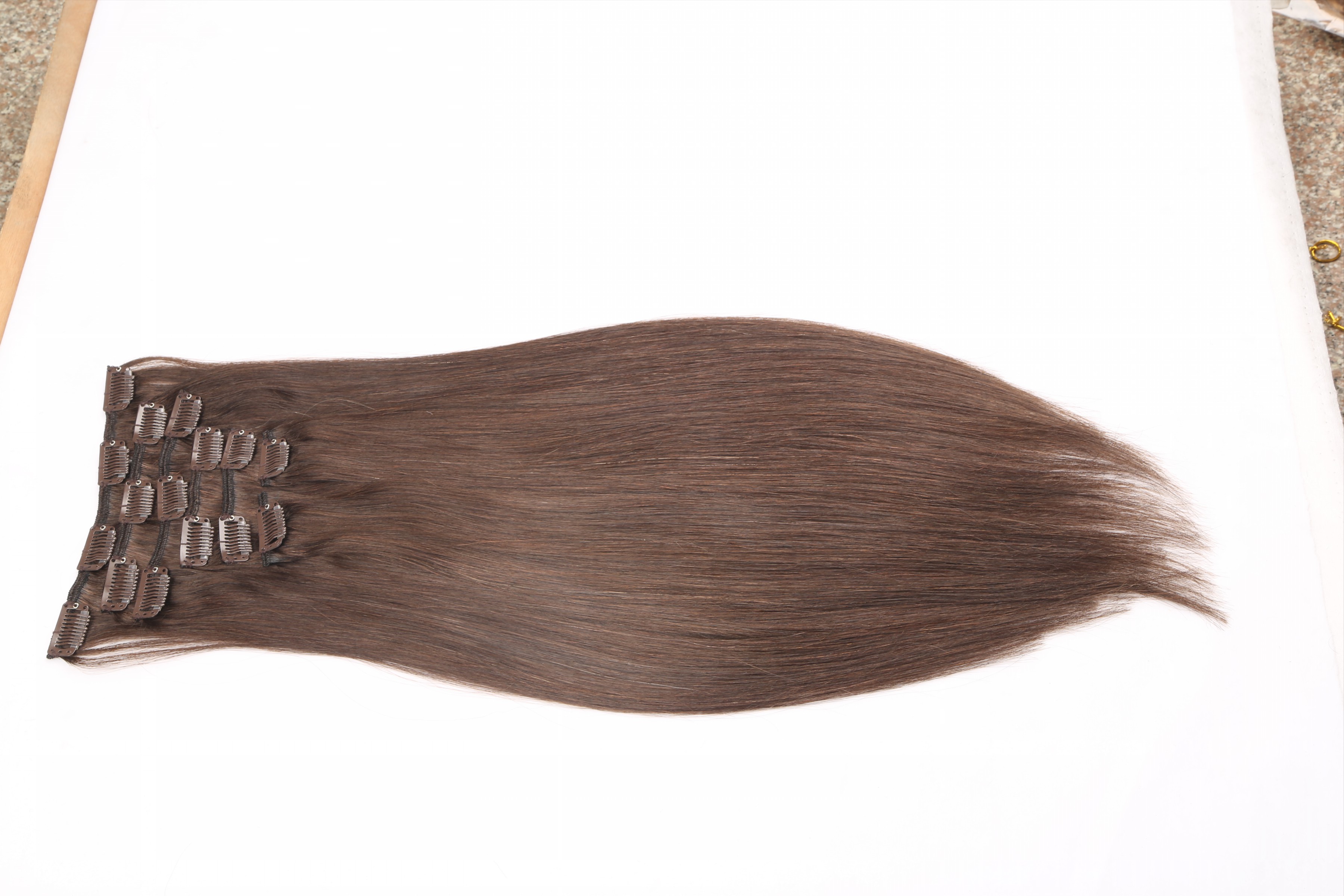 Clip in hair extensions