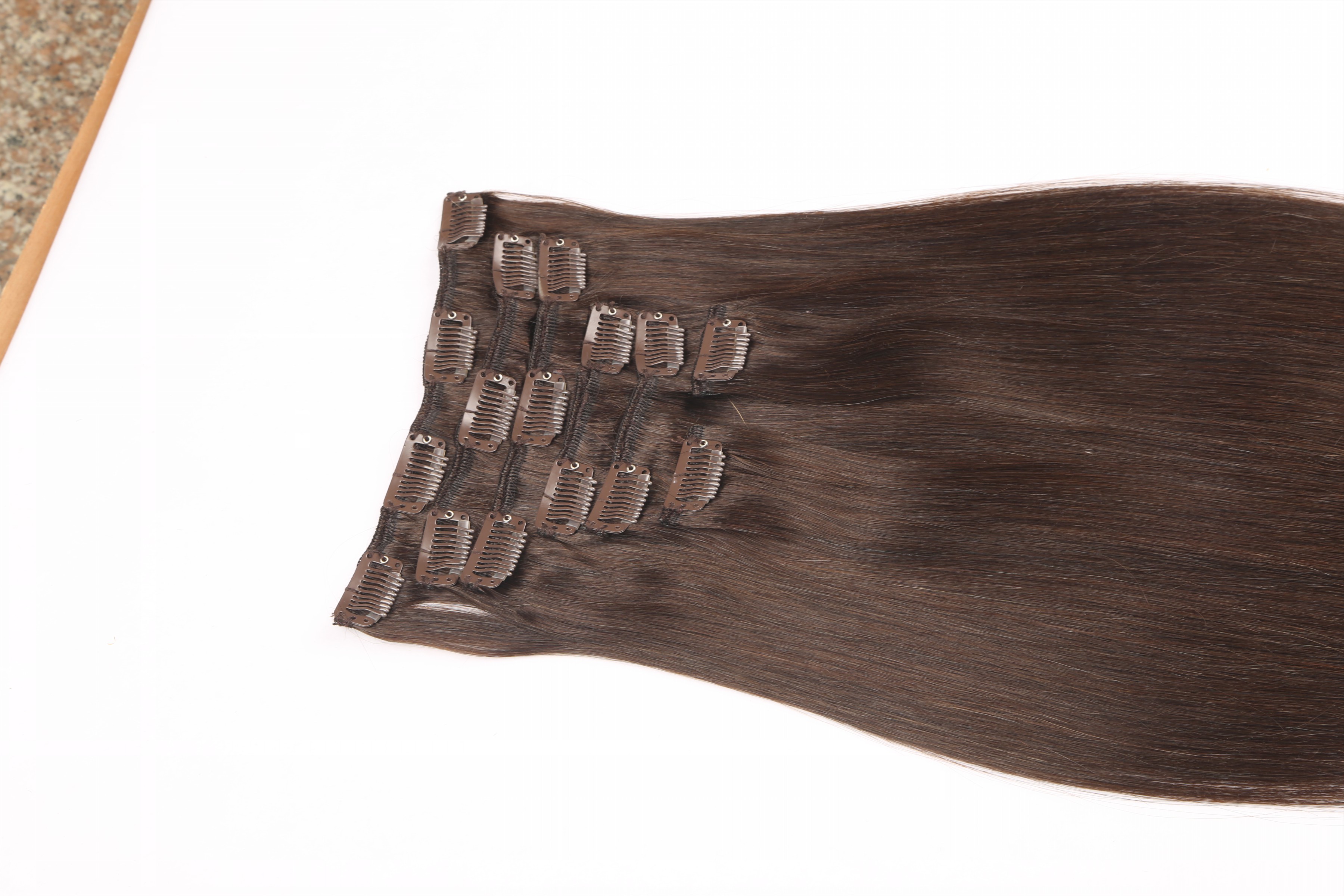 Clip in hair extensions