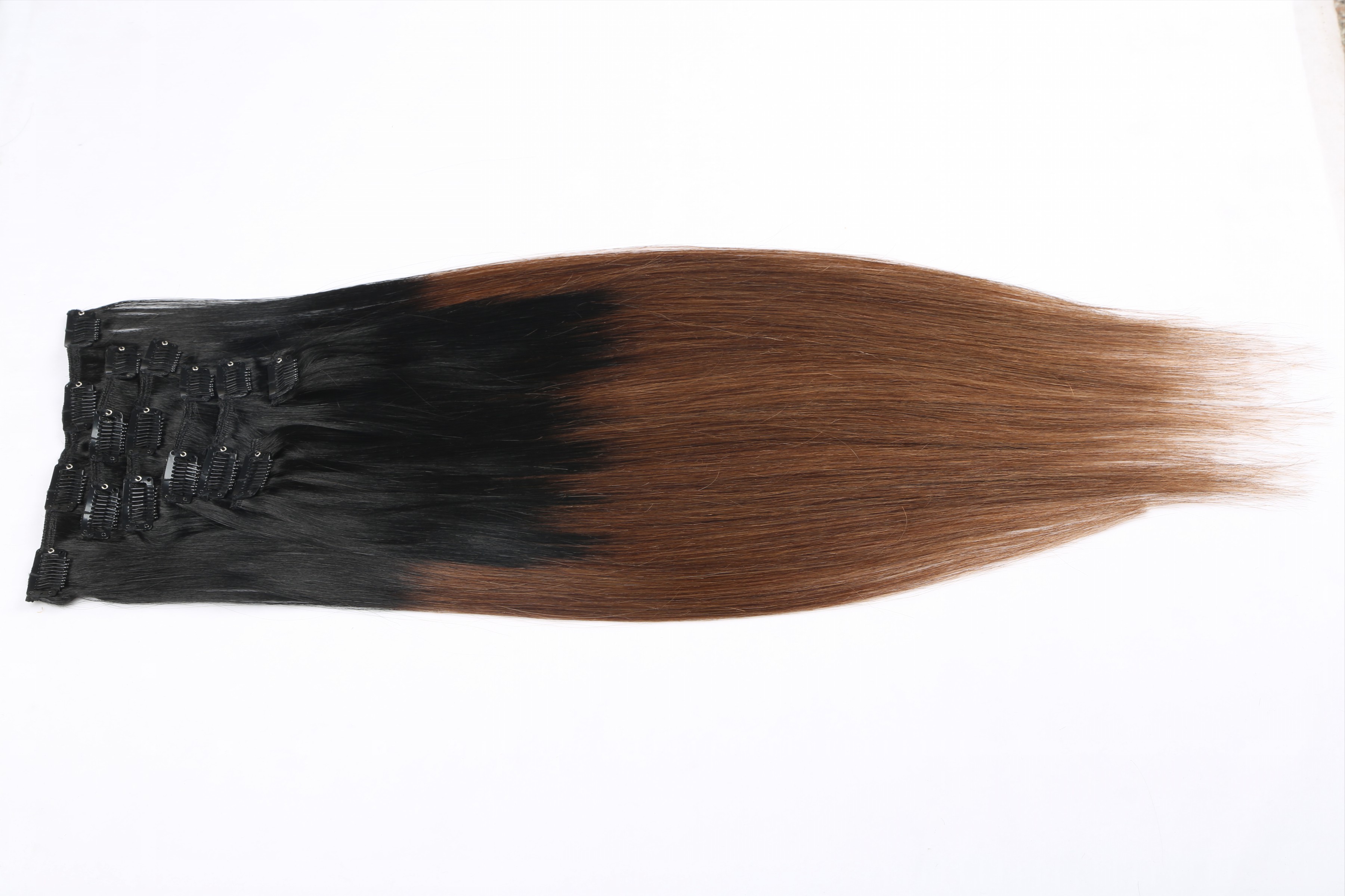 Clip in hair extensions