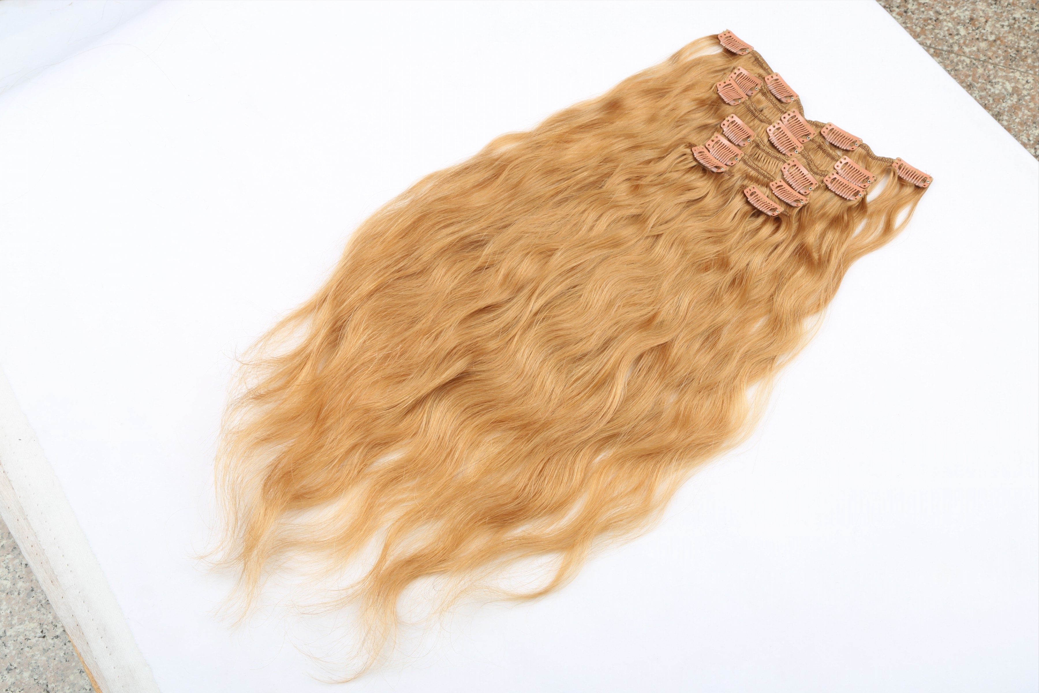 Clip in hair extensions