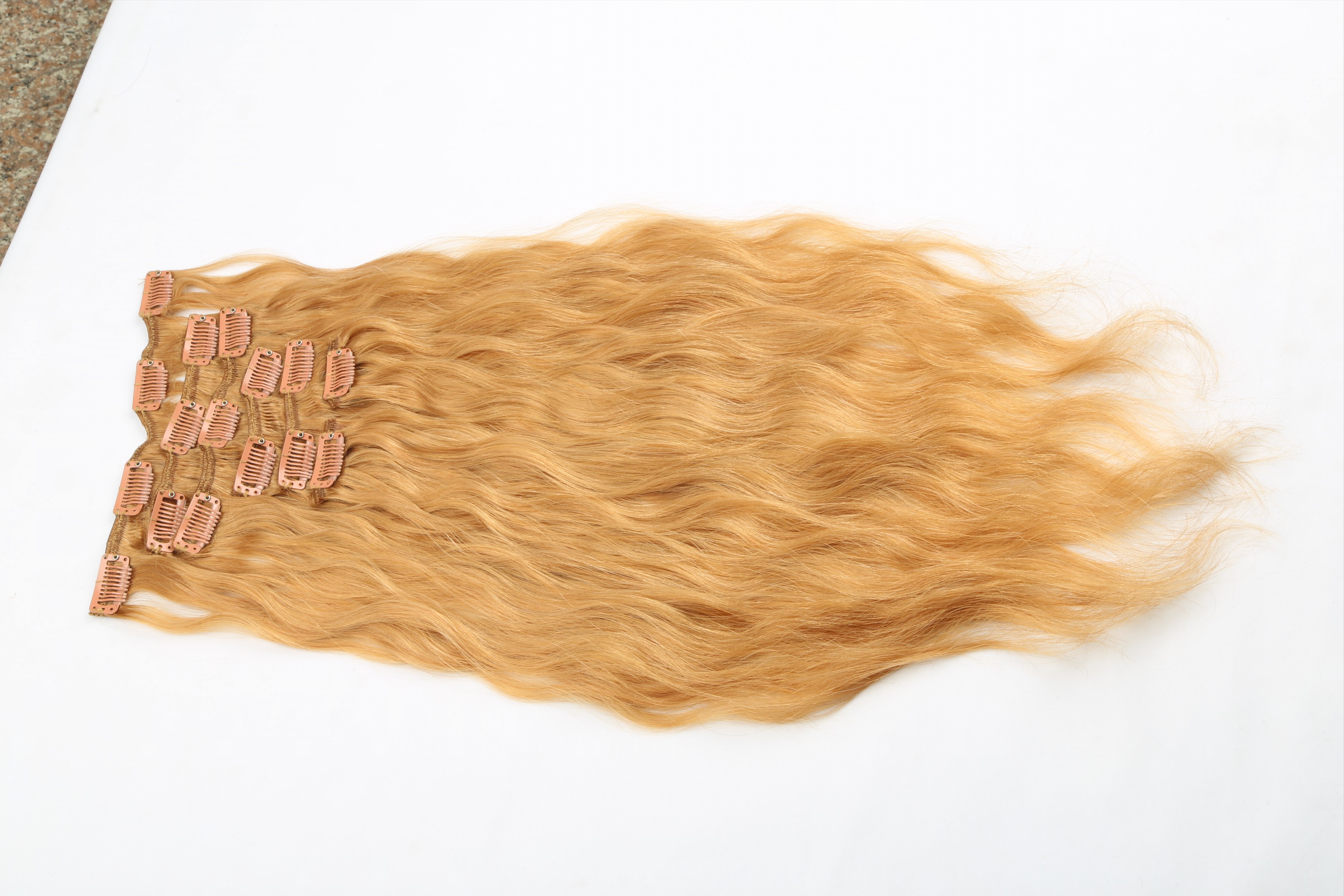 Clip in hair extensions