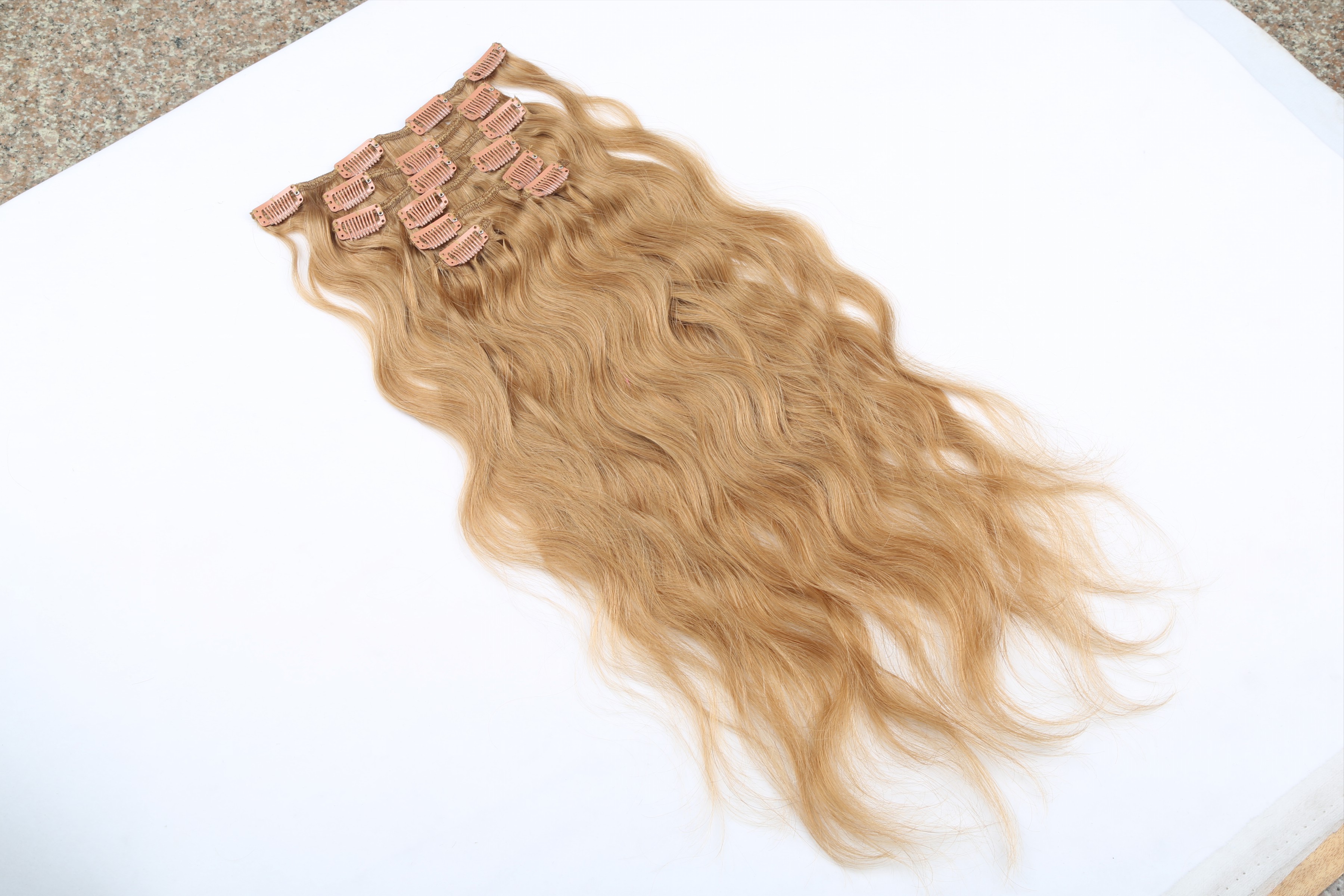 Clip in hair extensions