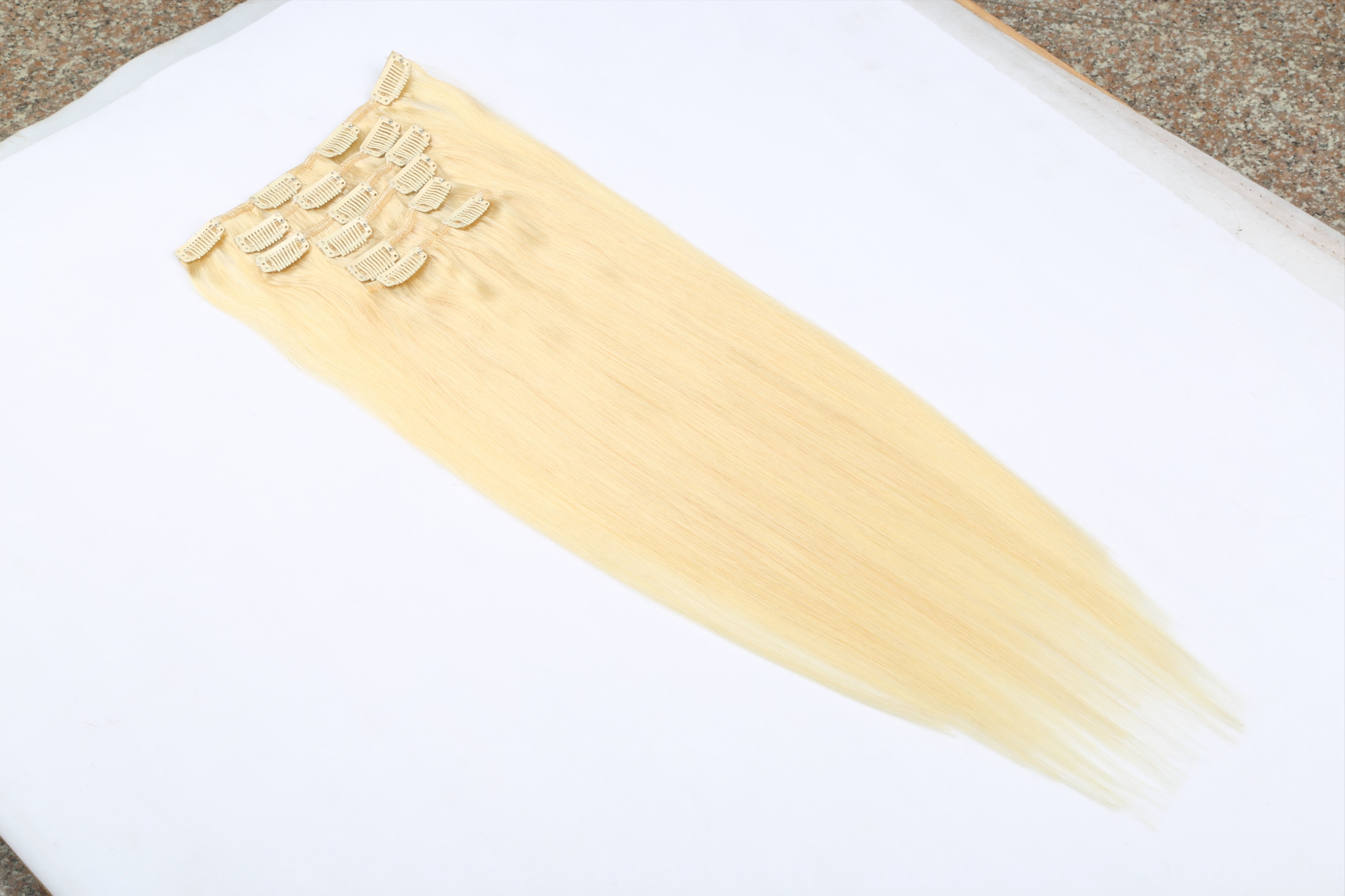 Clip in hair extensions