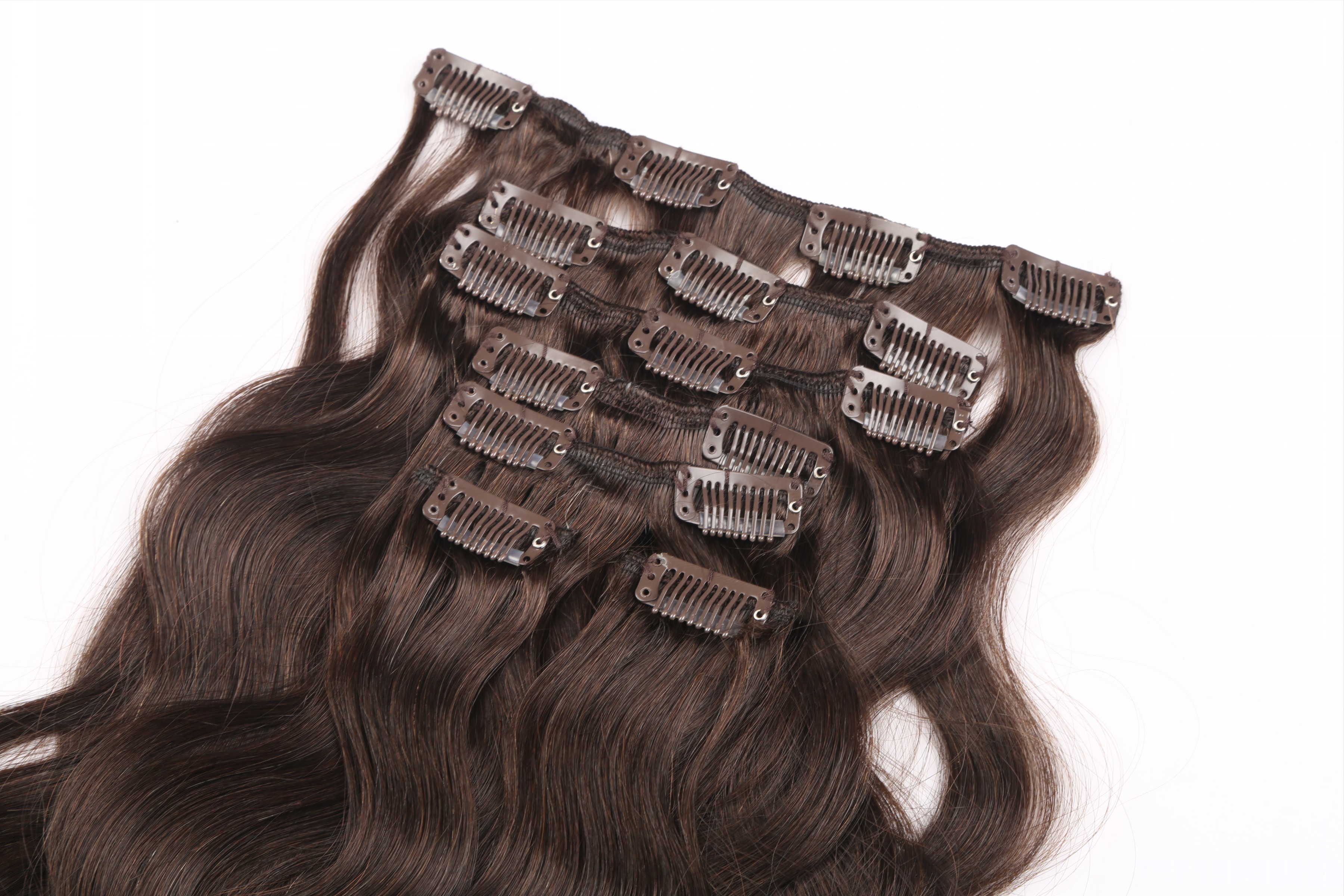 Clip in hair extensions